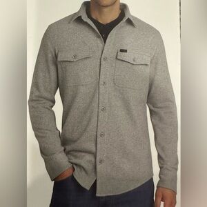 Wrangler Men's Denim Jean Shirt Jacket Gray Long Sleeve Button Down XXL